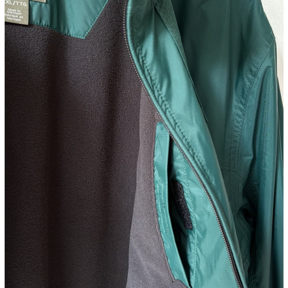 TIMBERLAND Men's XXL Fleece Lined Full Zip Windbreaker Waterproof Outdoor - Picture 5 of 15